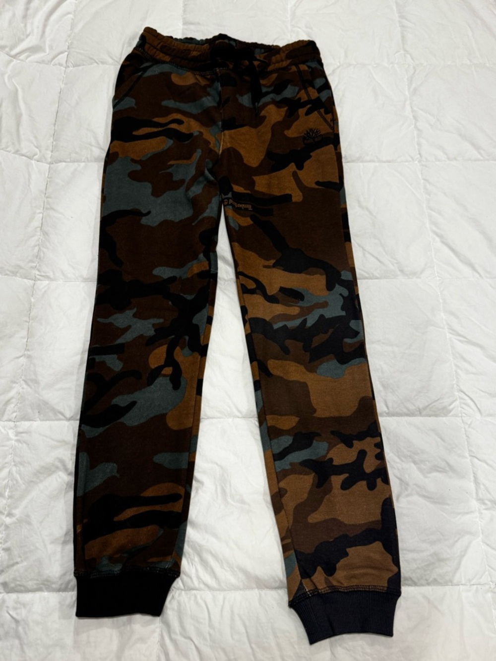 Timberland Kids Camo Sweatpants - Brown, Green & Black